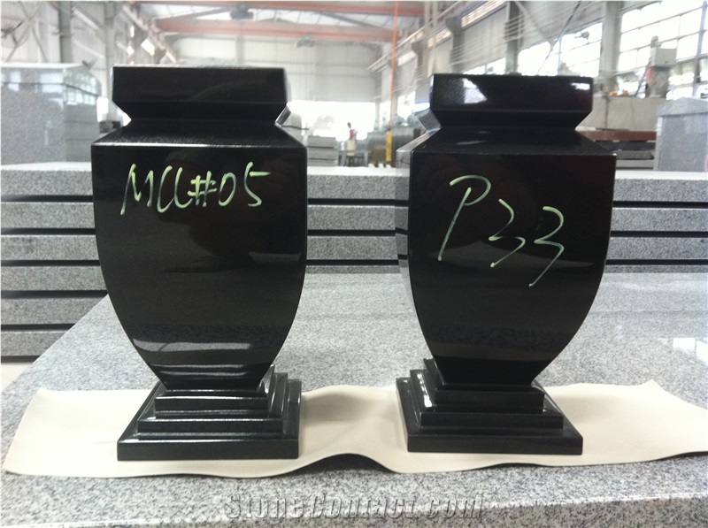 Modern Design Polished Vase for Grave Stone