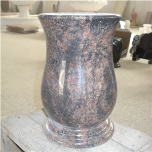 Modern Granite Polished Cemetery Funeral Vase