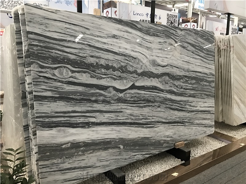 Modern White Marble with Grey Veins Suppliers