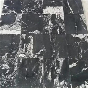 Natural High Quality Cosmic Black Granite Tiles