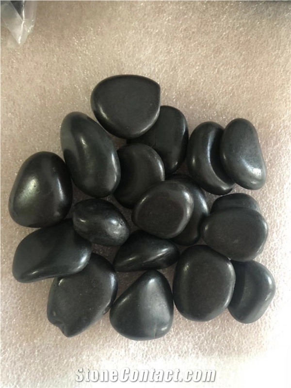 Natural Red Polished Pebble Stone