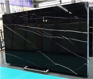 Nero Marquina Marble Big Slab for Wall Tile