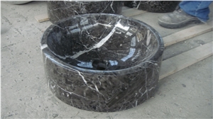 Nero Marquina Marble for Wash Basin