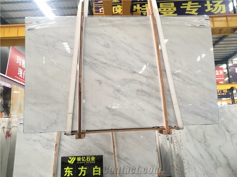 Oriential White Marble Wall Covering Slabs