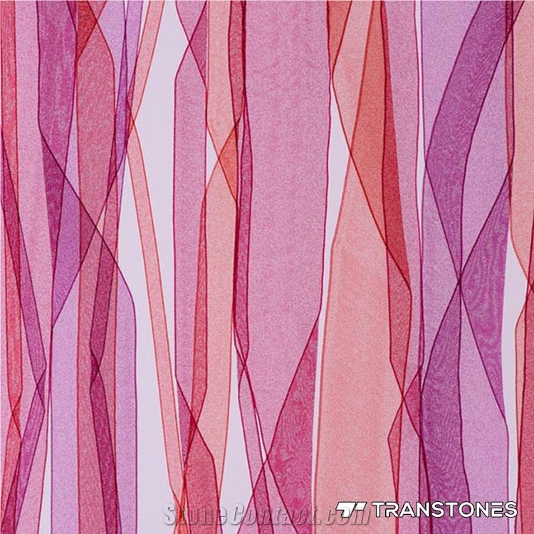 Pink Ribbon Inside Petg Acrylic Wall Panel Sheet