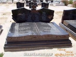 Poland Double Granite Tombstone Monument Headstone