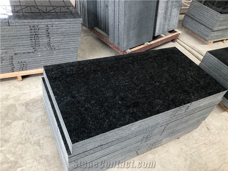 Polished Angola Black Granite Wall Tiles
