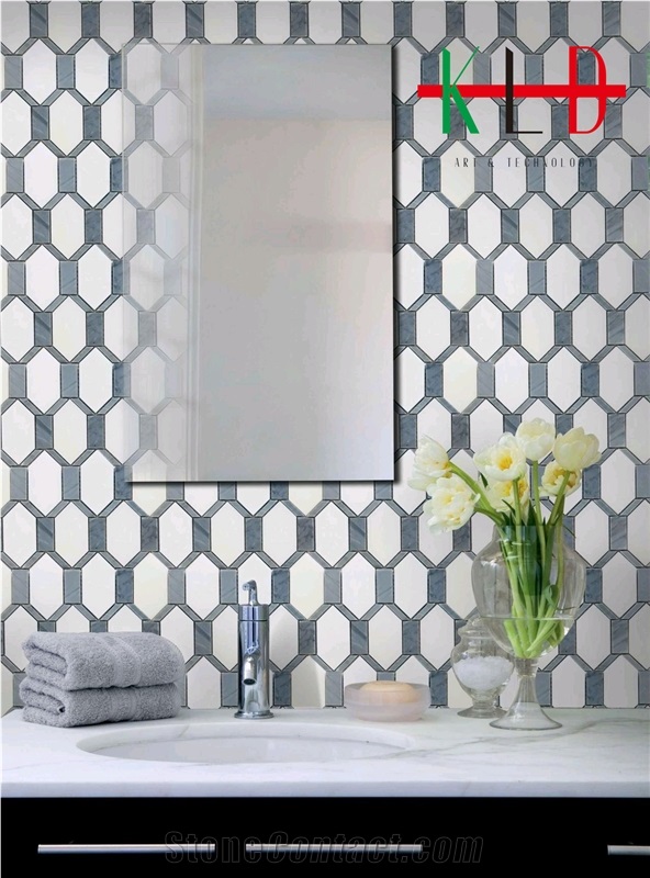 Polished Bathroom Mosaic Tiles