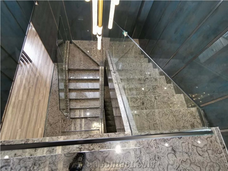 Polished Classical Grey Marble for Stairs