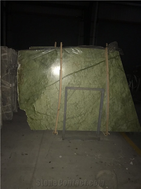 Polished Ming Apple Green Marble Slabs