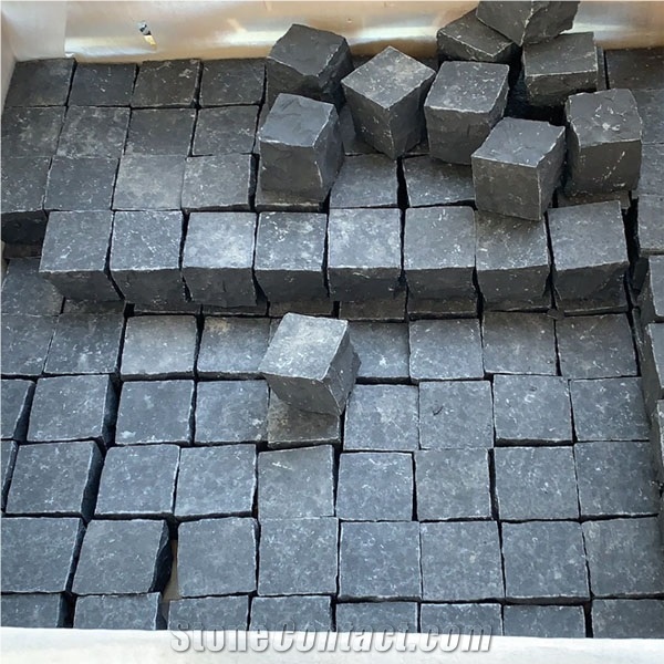 Popular Vietnam Black Basalt Landscaping Cubes