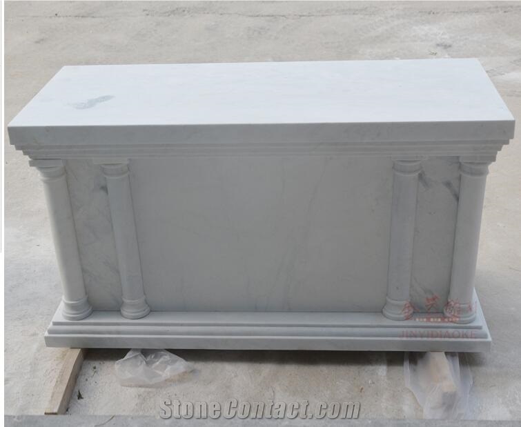 Pure White Marble Bible Reading Desk