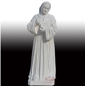 Pure White Marble Icon Man Statue