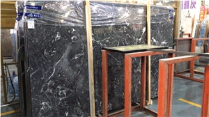 Romantic Grey Silver Marble Stone Slabs for Wall