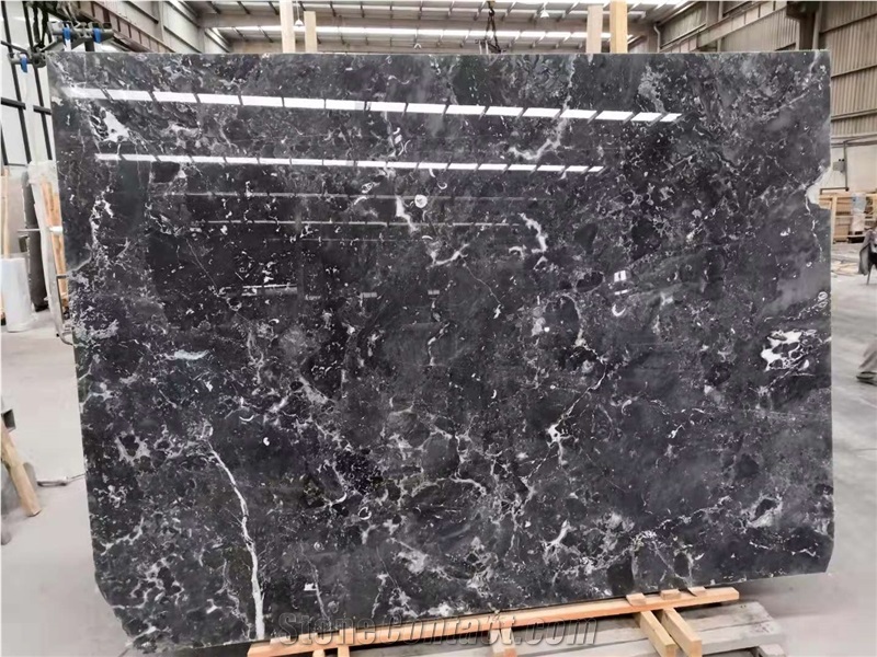 Romantic Grey Silver Marble Stone Slabs for Wall