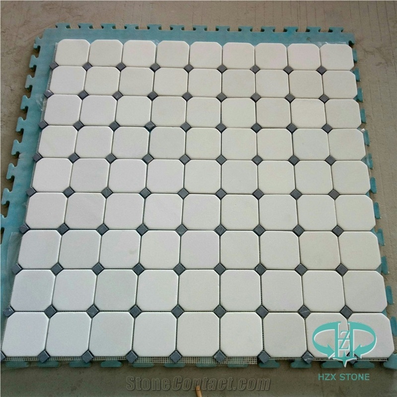 Royal White Composited Marble Mosaic