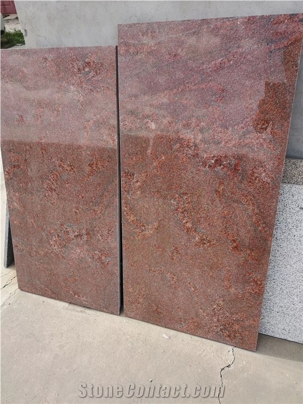 Ruby Red Granite Monument Slabs for Tombstone