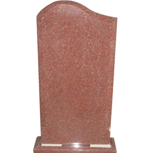 Russian Style Red Granite Headstone