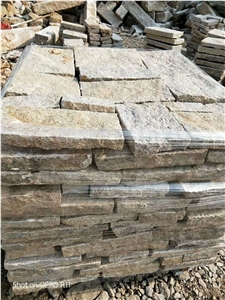 Rusty Yellow G682 Wall Stone with Natural Surface Flagstone
