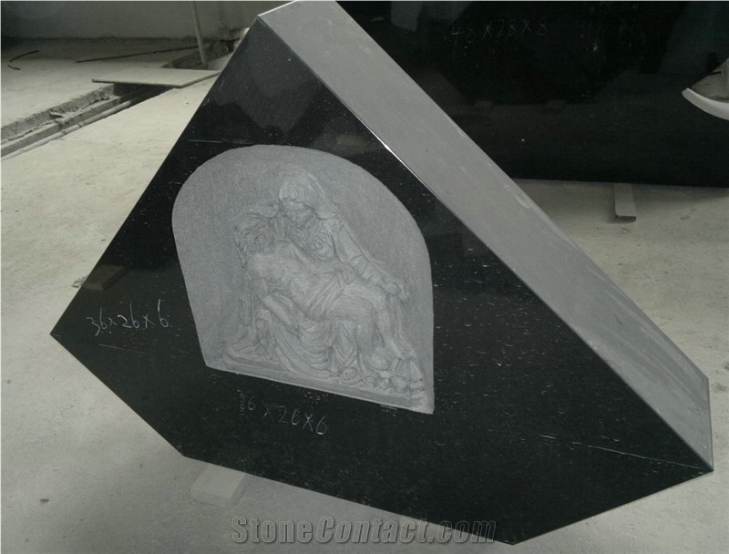 Shanxi Black Granite Headstone