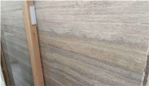 Silver Grey and Blue Travertine Wall Cladding Tile