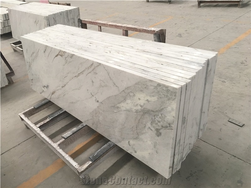 Snow White Marble Black Veins for Countertop
