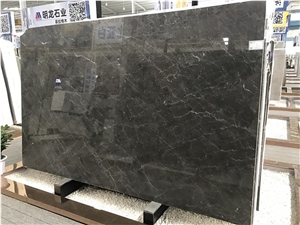 Spanish Dark Grey Marble Slabs for Hotel Project