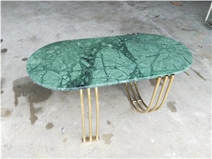 Stone Furniture Supplier Green Marble Coffee Table