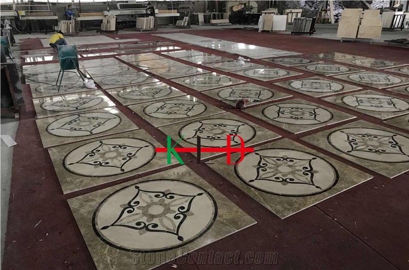 Tile Round Mosaic Medallion Floor Patterns