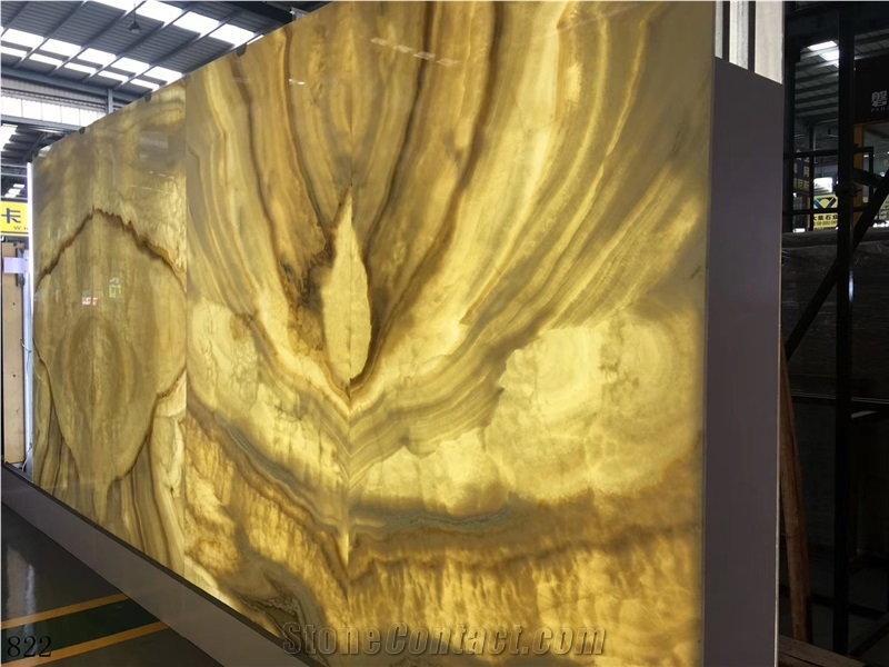 Top Agate Onyx Yellow Jade Gold Stone Wall Panels