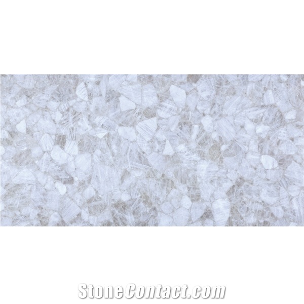 Translucent Crystal White Quartize Semiprecious