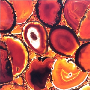 Translucent Natural Polished Agate Table Top
