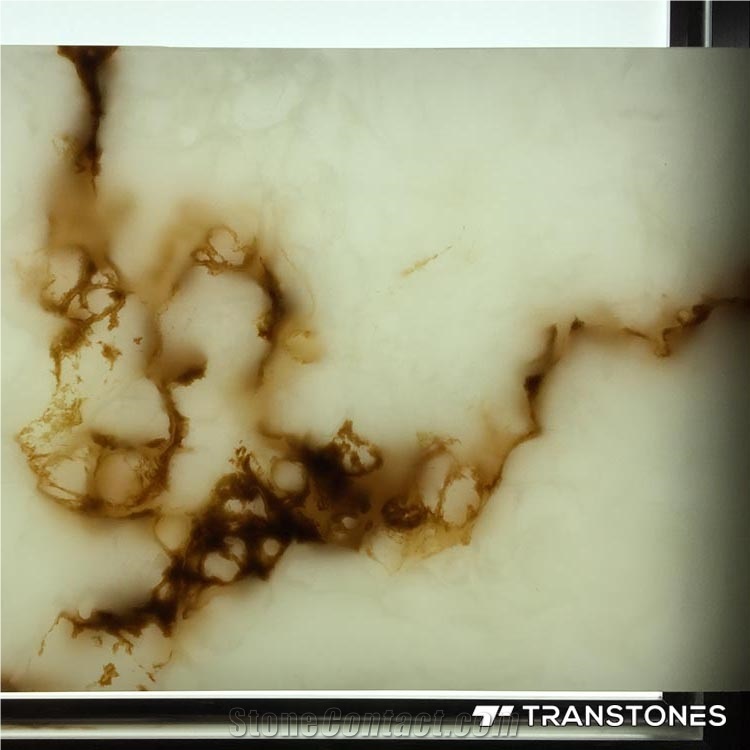 Transtones Artificial Onyx Vanity Top for Hotel