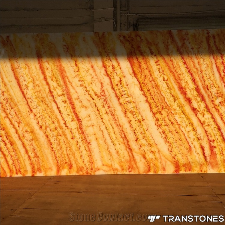 Transtones Yellow Artificial Translucent Stone
