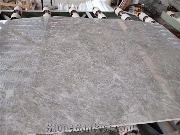 Tundra Grey Marble Slab Tile for Hotel Decoration