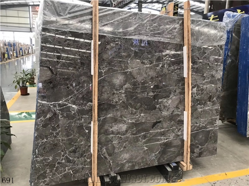 Turkey Jaguar Grey Marble Slab Tile Pattern