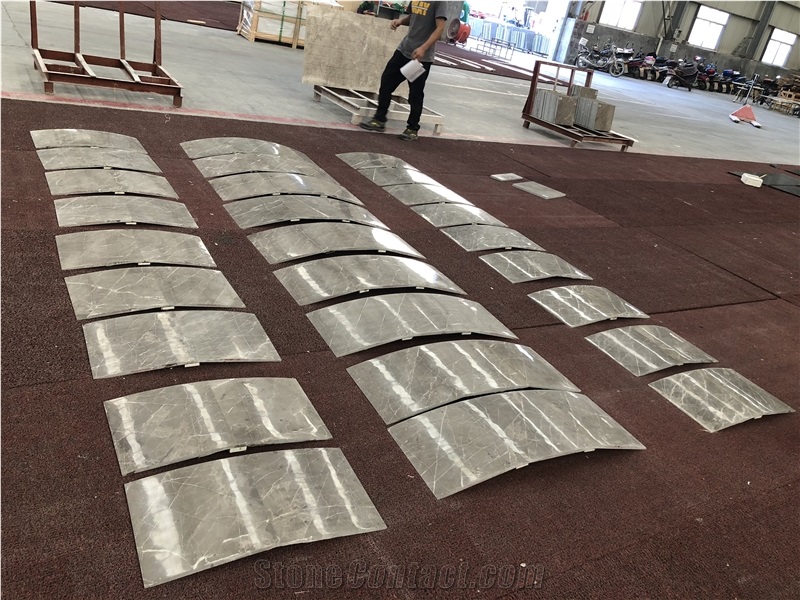 Turkish Gray Marble Cyprus Slabs Tiles for Column