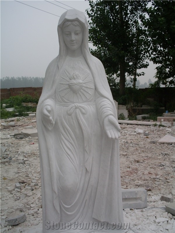 Virgin Mary Statue,Marble Statue,Sculpture