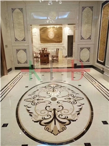 Wall Decorative Marble Water-Jet Medallions Tiles