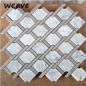 Weave Marble Mosaic Tile for Dinning Room