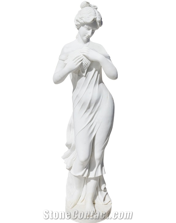 White Marble Carved Decoration Sculpture