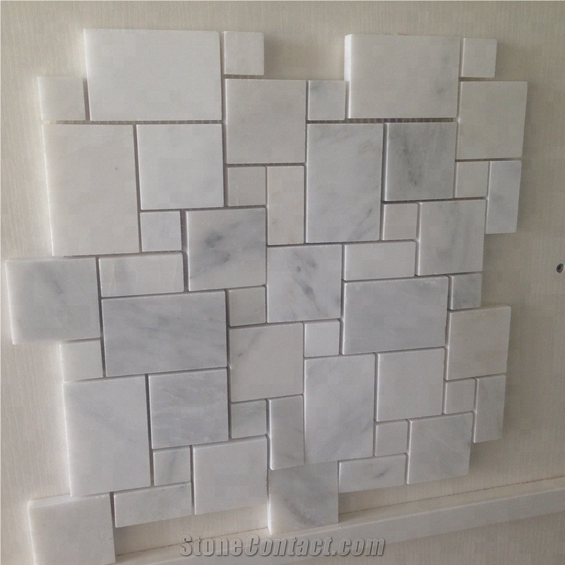 White Marble Mosaic Tile for Decorative Wall