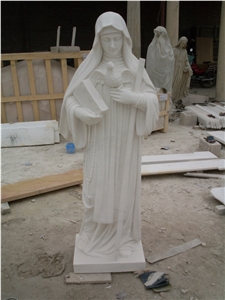 White Marble Pastor,Jesus Human Sculptures
