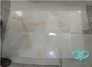 White Onyx Tiles for Floor Covering & Application