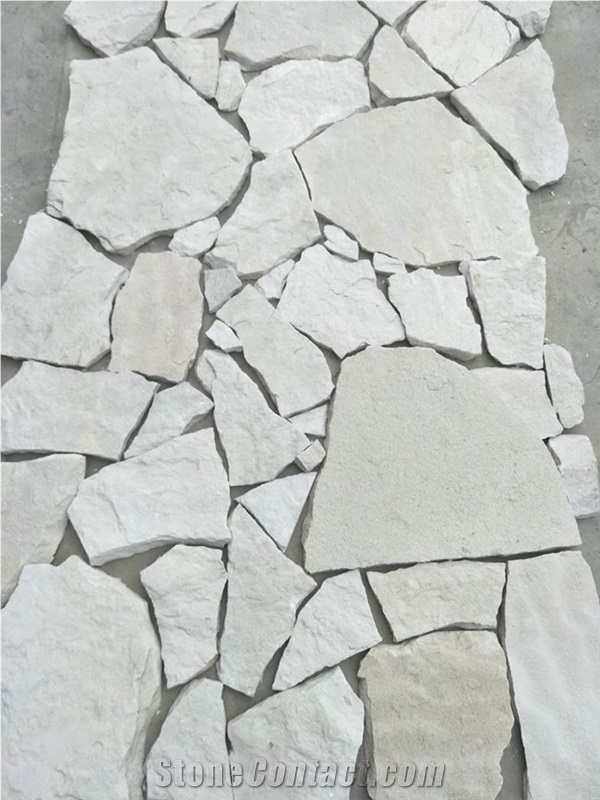 White Sandstone Cultural Stone Panel Wall Cladding