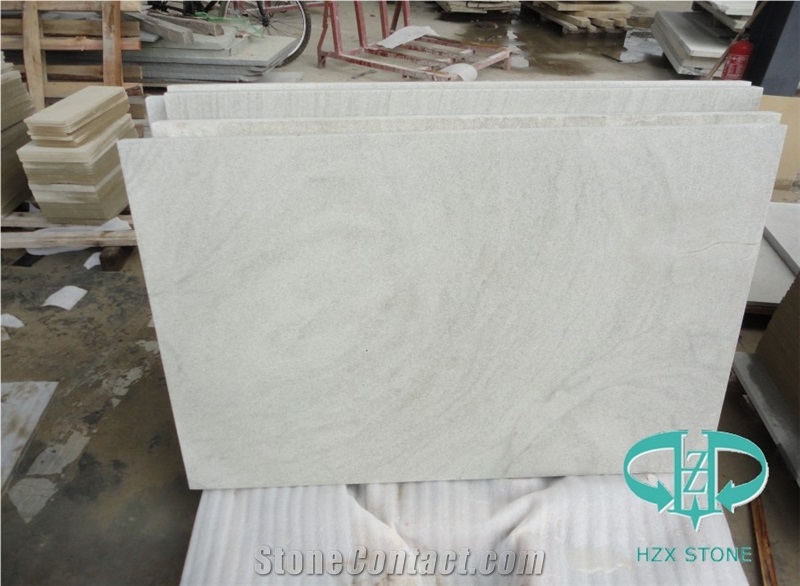 White Sandstone Tile for Exterior Wall/Floor Cover