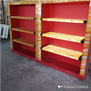 Wholesale Design Translucent Wall Stone Cabinet