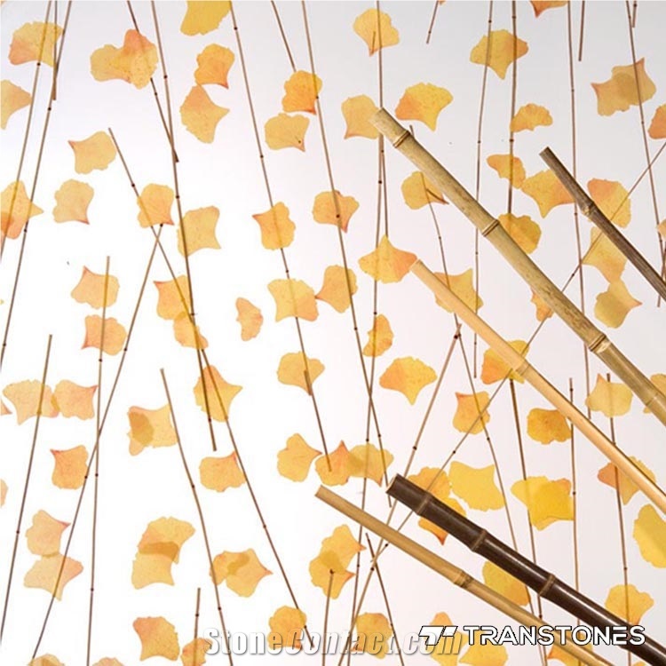 Yellow Ginkgo Inside Petg Acrylic Wall Panel