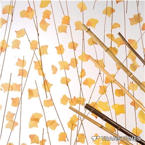 Yellow Ginkgo Inside Petg Acrylic Wall Panel