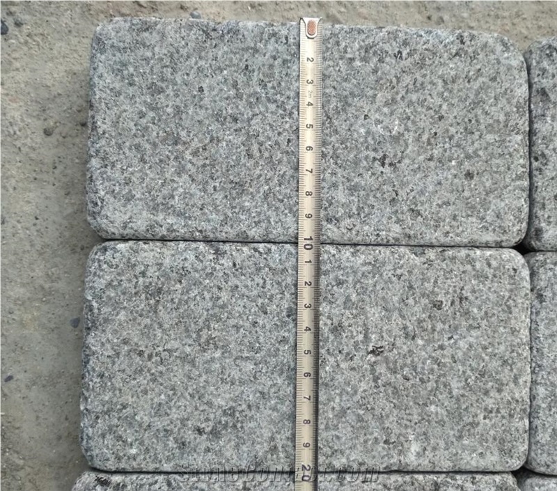 Yixian Black Basalt Paking Cubes Drive Way Stone
